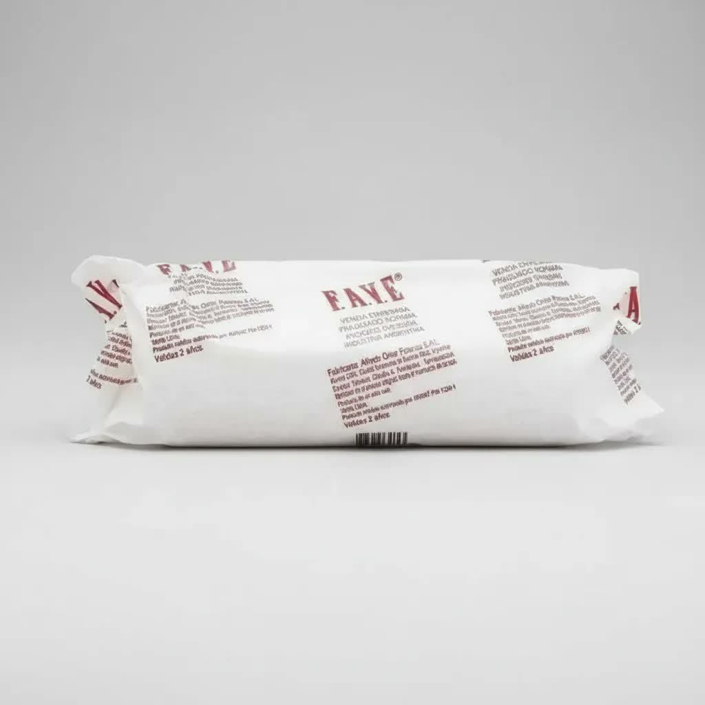 Venda medicinal de yeso FAVE, color blanco, 15 cm por 4 metros.